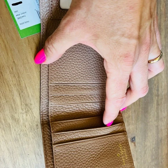 Kate Spade Taupe Leather Wallet - Picture 7 of 9